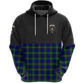 Sempill Modern Clan Half Of Tartan Hoodie